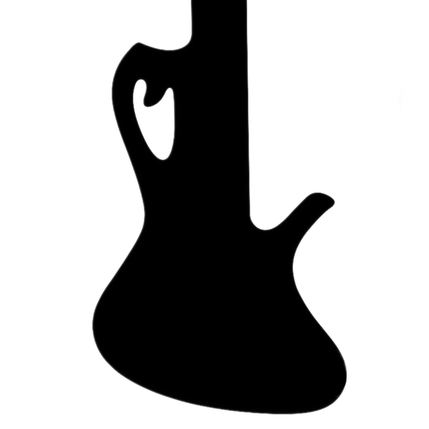 J&A Scroll-Cut Bass Guitar