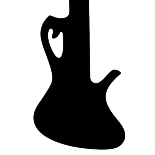 J&A Scroll-Cut Bass Guitar